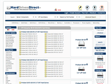 Tablet Screenshot of harddrivesdirect.com